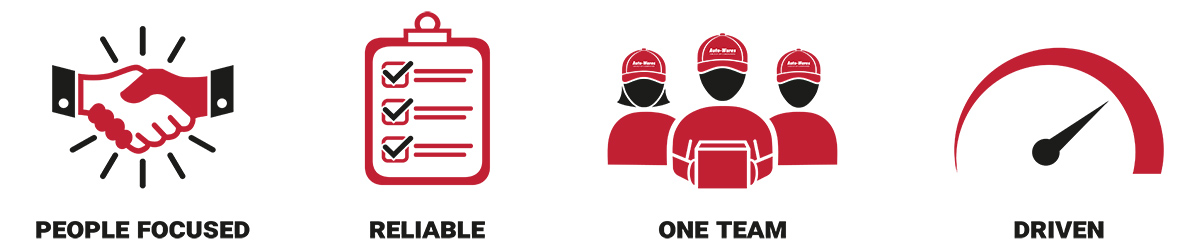 Our Values in Action: People-Focused, Reliable, One-Team, Driven